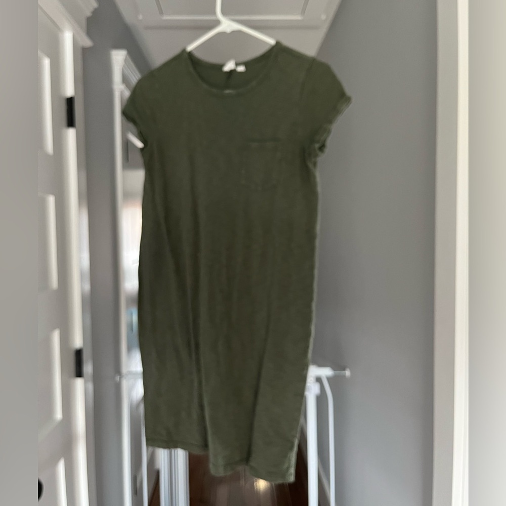 Gap Tshirt Dress Olive Green